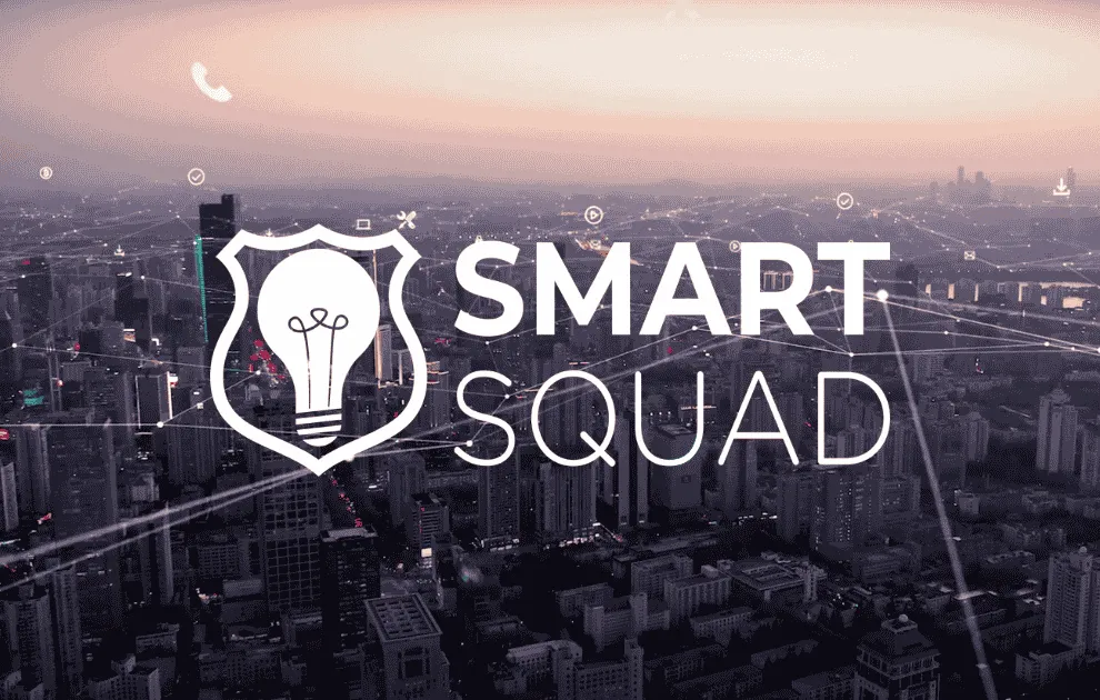 An officer using the Smart Squad mobile app in the field